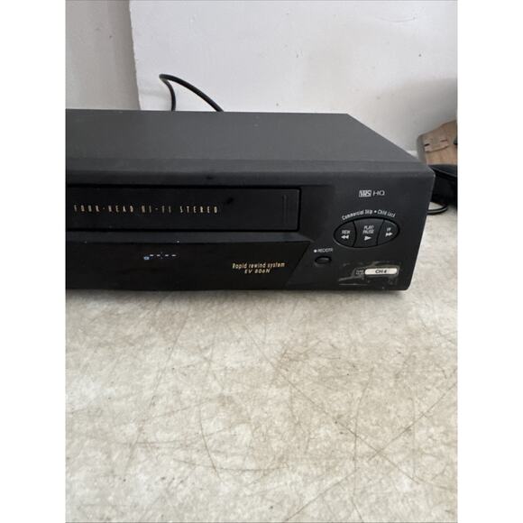 Emerson EV806N VCR 4-head Video Cassette Recorder VHS TAPE Player FULLY TESTED - Picture 5 of 9